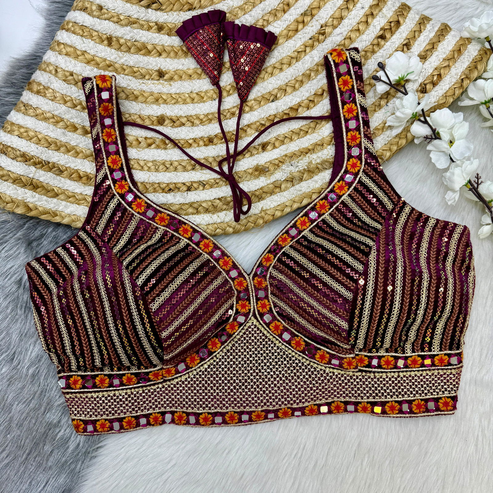 Rk Blouse Soft Velvet Designer Party Wear Sleeveless Blouse Wholesale Shop In Surat
